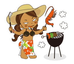 Hula Lehua Hawaiian sticker sticker #83384