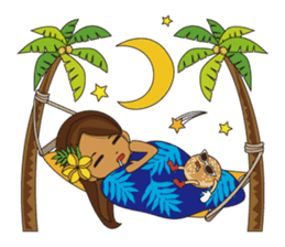 Hula Lehua Hawaiian sticker sticker #83386