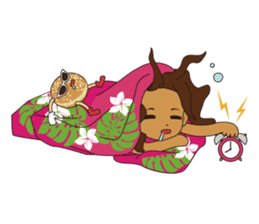 Hula Lehua Hawaiian sticker sticker #83387