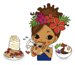 Hula Lehua Hawaiian sticker sticker #83388