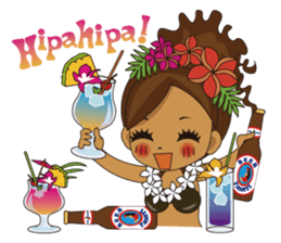 Hula Lehua Hawaiian sticker sticker #83389