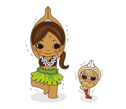 Hula Lehua Hawaiian sticker sticker #83391