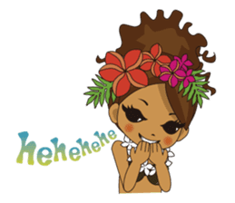 Hula Lehua Hawaiian sticker sticker #83393