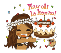Hula Lehua Hawaiian sticker sticker #83394