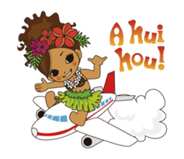 Hula Lehua Hawaiian sticker sticker #83395