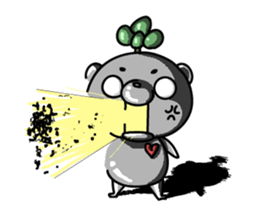 metal bear sticker #83399