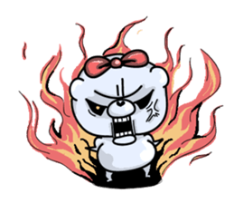 metal bear sticker #83402