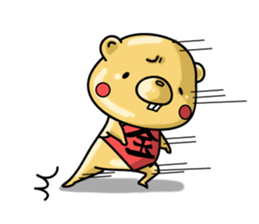 metal bear sticker #83404