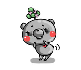 metal bear sticker #83407