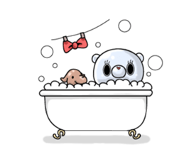 metal bear sticker #83409