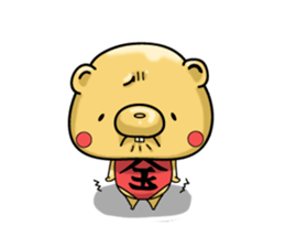 metal bear sticker #83413