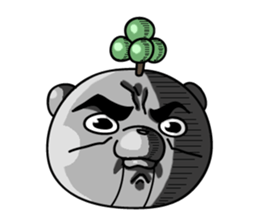 metal bear sticker #83415