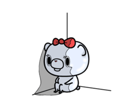 metal bear sticker #83417