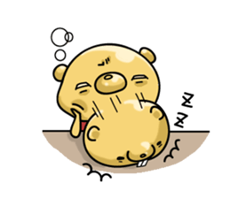 metal bear sticker #83421