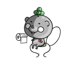 metal bear sticker #83422