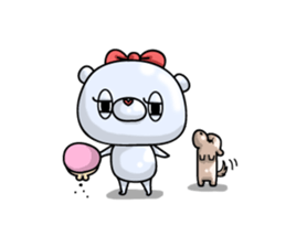 metal bear sticker #83428