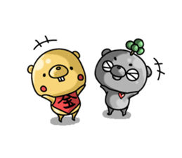 metal bear sticker #83430