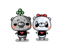 metal bear sticker #83431