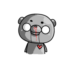 metal bear sticker #83432