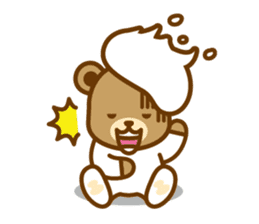 CREAM BABY BEAR sticker #83559