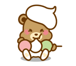 CREAM BABY BEAR sticker #83575