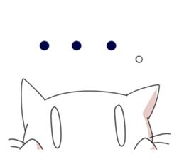 White Cat mew mew mew sticker #83807