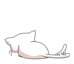 White Cat mew mew mew sticker #83811