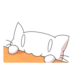 White Cat mew mew mew sticker #83816