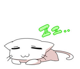 White Cat mew mew mew sticker #83819