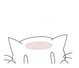 White Cat mew mew mew sticker #83822