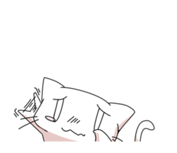 White Cat mew mew mew sticker #83825
