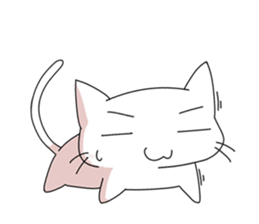 White Cat mew mew mew sticker #83828
