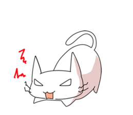 White Cat mew mew mew sticker #83829