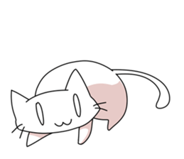 White Cat mew mew mew sticker #83830