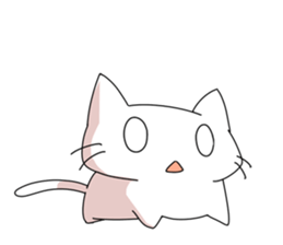 White Cat mew mew mew sticker #83831