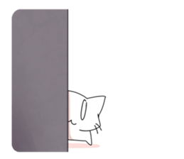 White Cat mew mew mew sticker #83832