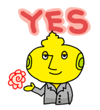 UFO man & UFO girl sticker #84638