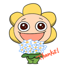 kawaii flowers sticker #84820