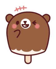 Mr. bear ice cream sticker #84847