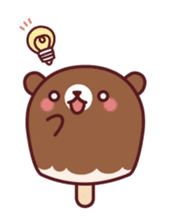 Mr. bear ice cream sticker #84858