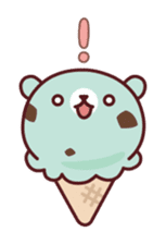 Mr. bear ice cream sticker #84864