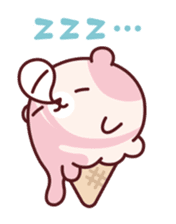 Mr. bear ice cream sticker #84871