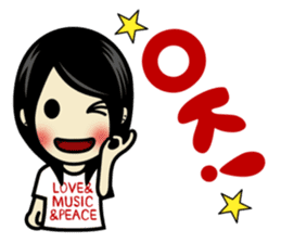 LOVE & MUSIC & PEACE !! sticker #85237