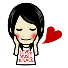 LOVE & MUSIC & PEACE !! sticker #85240