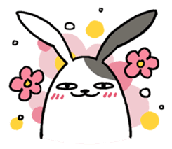 Lazy rabbit sticker #85335