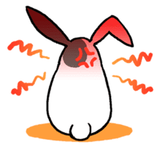 Lazy rabbit sticker #85336