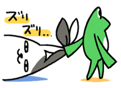 Lazy rabbit sticker #85341