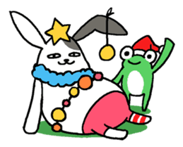 Lazy rabbit sticker #85349