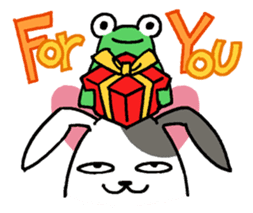 Lazy rabbit sticker #85351