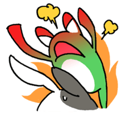 Lazy rabbit sticker #85352